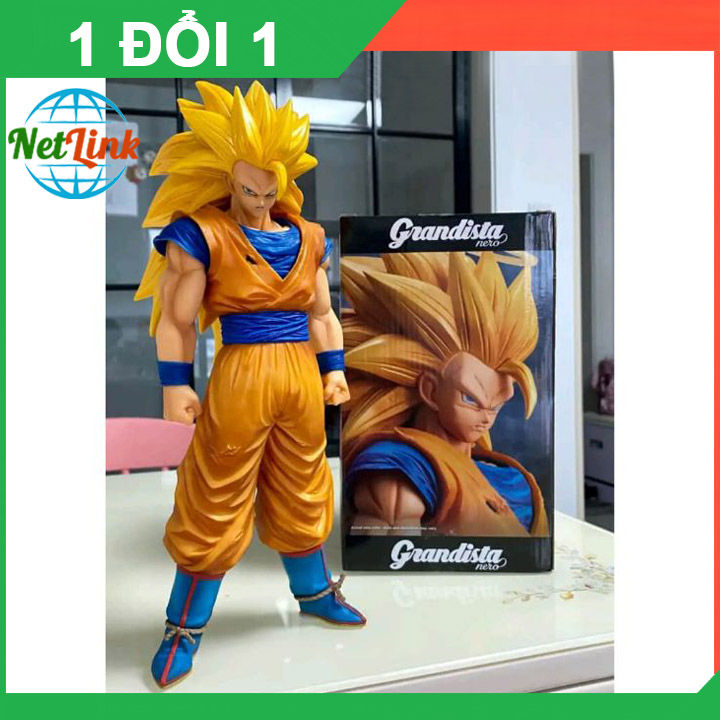 Mô hình Dragon Ball Son Goku Siêu Saiyan cấp 3 cao 32cm cực ngầu, cực chi  tiết, mô hình 7 viên ngọc rồng , mô hình để bàn , mô hình goku 