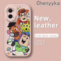 เคส Chenyyka สำหรับ OPPO A96 A76 A36เคสการ์ตูนทอยสตอรี่บางดีไซน์ใหม่นุ่มหนังซิลิกาเคสโทรศัพท์เจลฝาปิดเลนส์เต็มรูปแบบเคสกันกระแทกกล้องกันกระแทก