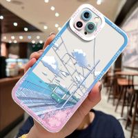 Transparent Case Compatible for IPhone 14 13 12 11 Pro XS Max X XR 8 7 6 6S 14 Plus Soft Phone Casing Silicone Shockproof TPU Cover