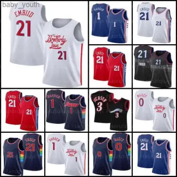 NBA_ Jersey Basketball''nba''Joel 21 Embiid 3 Allen Iverson 1 Harden Tyrese  0 Maxey Jersey''Philadelphia''76ers''Jersey''men 