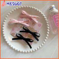 HESUOI 2pcs ริบบิ้นบัลเล่ต์หวาน คลิปผมกุทัณฑ์ อุปกรณ์เสริมผม ชุดคลุมศีรษะ บางคลิปหนีบ ของใหม่ คลิปจับขนาดเล็ก กิ๊บติดผมโบว์ สาวๆ