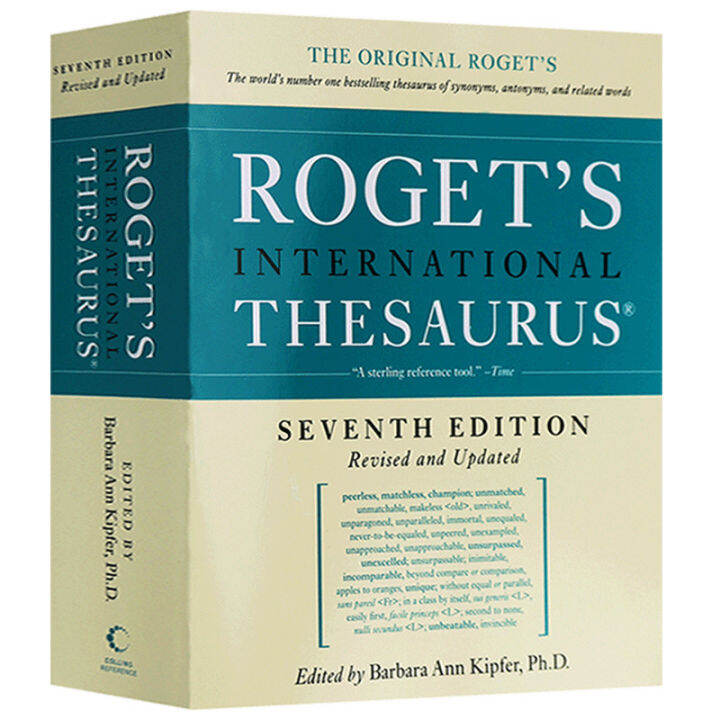 Roget 'S International Thesaurus Original English Writing Reference ...