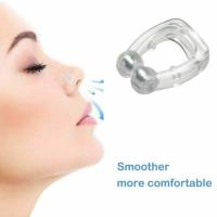 Anti Snoring Mini Nose Clip Transparent Silicone Breathing Appliance Women For Men Y4G7