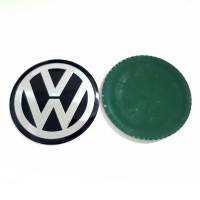 ราคาต่อ 1 ชิ้น สติกเกอร์อลูมิเนียม โฟล์คสวาเกน Volkswagen ขนาด 70mm.(7cm.) สติกเกอร์ นูนเล็กน้อย