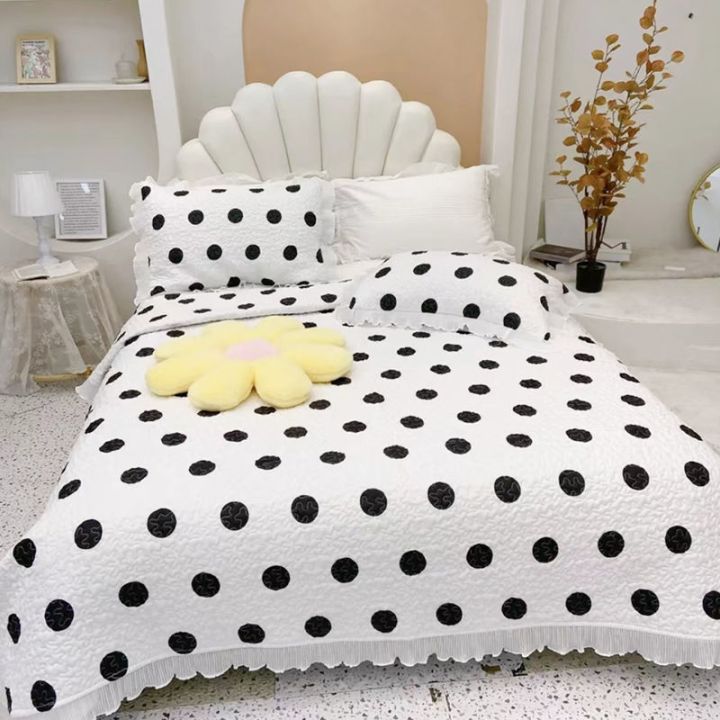 ready-four-seasons-bed-cover-bed-skirt-lace-bed-sheet-three-piece-quilted-tatami-mattress-cover-single-piece-non-slip-mat