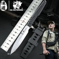 HX OUTDOORS เครื่องมือเอาตัวรอด EDC （Every Day Carry）Tactical knife 24CM HUNTING KNIFE 59HRC High Hardness มีดเดินป่า มีดพกเดินป่า มีดเดินป่าไทย มีดเดินป่าใหญ่ ความแข็งสูง