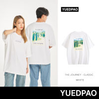 Yuedpao Limited Collection ฉลองครบรอบ 4 ปี รับประกันไม่ย้วย 2 ปี เสื้อยืดโอเวอร์ไซส์  YP The Journey Classic สี White