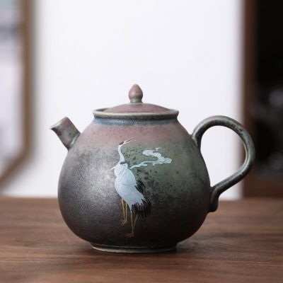 Water Pot Jingdezhen Handmade Retro Chinese Tea Coarse Pottery Kiln Kung Fu Tea Dan Hu Tea Pot Traditional Chinese Tea Set