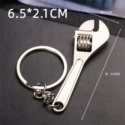 Keychain Bottle Clothes Accessories Pendant Decoration Key Shape Wrench Ring Chain