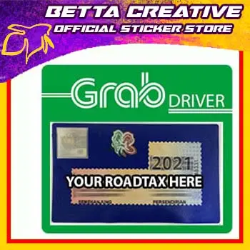 Grab - Sticker TNG Sticker NFC Card Skincard Grab Car Food by Sticko  Animation