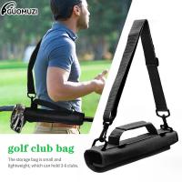 Mini Lightweight Nylon Golf Club Carrier Bag Carry Driving Range Travel Bag Golf Training Case With Adjustable Shoulder Straps