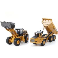 Die-Cast Models 1:50 Scale Wheel Loader tip truck Mechanical Collections Metals Engineering construction van children souvenirs Die-Cast Vehicles