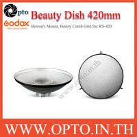 Beauty Dish Reflector 420mm. (Honey Comb Grid Inc) RS-420 Mount Bowens