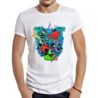 2023 Mens New Abstract Devouring beast Design Short Sleeve T Shirt Cool Printed Tops Hipster Tee| |   - AliExpress