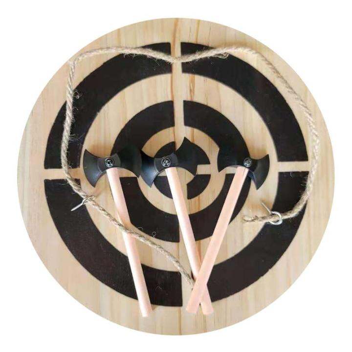BMH Lightweight Easily Stacked Wooden Target Plate Axe Dart Throwing ...