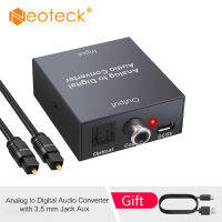 Neoteck Analog To DigitalตัวแปลงเสียงR/L RCA 3.5มม.AUX Toดิจิตัลซึ่งมีแกนร่วมToslink Optical AudioAdapter WithสายเคเบิลออปติคอลสำหรับPS3 Xboxเครื่องเล่นบลูเรย์HDดีวีดีเอวีAmp