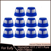 10ชิ้นชุดชุดเปลี่ยนแผ่นกรอง Hepa สำหรับ Eufy Homevac H11/H11บริสุทธิ์/H20ชิ้นส่วนเครื่องดูดฝุ่นแบบมือจับไร้สาย