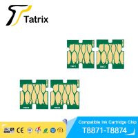 Tatrix T8871 T8872 T8873 Ink Cartridge Chip C13T887100-C13T887400 chip   For Epson WorkForce Enterprise WF-C17590 Printer Chips Ink Cartridges