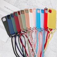 Strap Cord Chain Necklace Lanyard Mobile Phone Case For Apple iPhone 13 12 11 Pro XS MAX 6 7 8plus XR X SE Hands Free Rope Cover