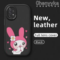 Chenyyka เคสปลอกสำหรับ Samsung A32 5G M32 5G A32 4G A33 5G ลายการ์ตูนน่ารักเมโลดี้ดีไซน์ใหม่บางนุ่มหนังซิลิกาเคสโทรศัพท์เจลฝาปิดเลนส์เต็มเคสกันกระแทกตัวกล้องกันกระแทก