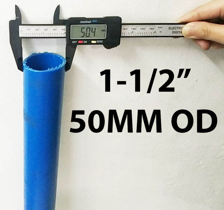 PVC PIPE 11/2" x 1/2 METERS BLUE FOR CLEAN WATER ( 50MM OUTSIDE