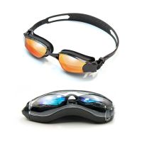 Adult Swimming Goggles UV Protection Anti-Fog Swim Goggles with Storage Box  Soft Noses Bridge  No Leaking &amp; Adjustable GXMF Goggles