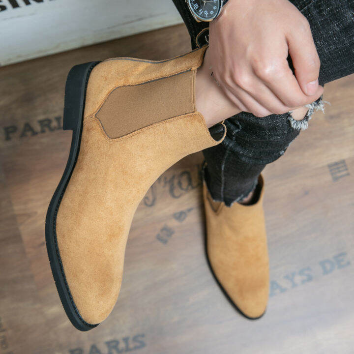 clarks-ชุดบุรุษ-citistride-top-stone-suede-chelsea-boots