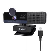 OKER HD928 All in 1 FULL HD WEBCAM กล้องเว็บแคม Fixed Focus 4ไมค์และ1ลำโพงในตัว ประชุม เรียน ภาพชัด