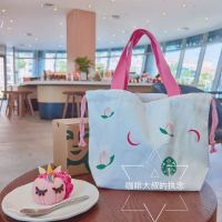 ญี่ปุ่น Starbuck 2020 Xingyi ถ้วยฤดูร้อนสีชมพูพีชน่ารักสาวกล่องอาหารกลางวันกล่องอาหารกลางวันกระเป๋ากระเป๋าถือ