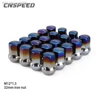 20PCS Racing Cone Seat Closed End Iron Wheel Lug Nuts Length 32mm m12x1.5 With Lug nut Adapter