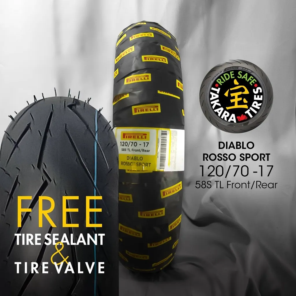 Pirelli Diablo Rosso Sports 17 By Takara Tires Free Sealant Valve Sticker Per Tire Lazada Ph
