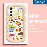 เคส Dienya สำหรับ Infinix Hot 11ลายการ์ตูนน่ารักนาซ่าบัซไลท์เยียล์ใหม่ Colour มาการอนคลื่นกรอบกันกระแทกแบบใสนิ่มเคสมือถือกล้องฝาครอบป้องกันซิลิกาเจล