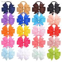 ☒✠○ Cute Grosgrain Ribbon Bows Elastic Hair Bands For Girls Baby Lovely Ponytail Holder Hair Ties Children Kids Hair Accessories