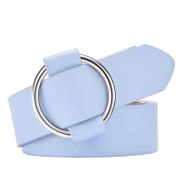 Fashion Round Ring buckle belt woman High quality cowhide Genuine leather belts for women Leisure jeans waist beltsNew