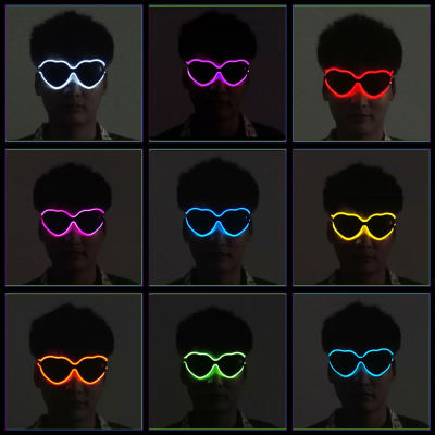 Making Glasses LED Luminous Glasses Flash Glasses Luminous Sunglasses LED Glasses Heart-Shaped Glasses