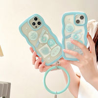 For 13 Clear ins Love Label Ring Mirror Phone Case For 12 11 Pro Max X XR XS Max Twisted Edge Shockproof TPU Cover