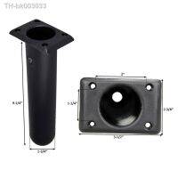 ▲┅❒ Marine Boat Kayak Plastic Flush Mount Square Head Rod Holder 30 Degree Kayak Deck Fishing Boat Rod Holder