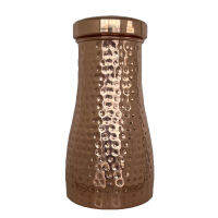 NATURAL EFE | HAMMERED COPPER CARAFE | โถทองแดง มีฝาปิด ลายตอก 1000ML