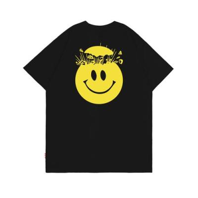 Happy Smile T-Shirt Thailand เสื้อเชิ้ตผ้าฝ้ายพิมพ์ลายยิ้ม โอเวอร์ไซส์ ใหม่ล่าสุด
