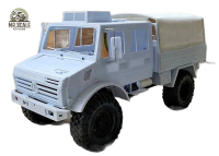 จัดส่งจากไทย  บอดี้แข็ง benz UNIMOG รถบังคับสเกล ฐานล้อ 313 มม. พร้อม กระจก โคมไฟ ผ้าใบ (kit ยังไม่ได้ประกอบและทำสี)