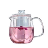 High Borosilicate Heating and High Temperature Resistant Glass Teapot with Filter for Fruit