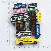 New York Creative Three-dimensional Road Sign Travel Souvenir Magnet Fridge Magnet