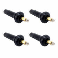 4pcs Universal Practical Black Anti-explosion Rubber Easy Install Portable Replacement High Sensitivity Snap In Lightweight Stable Tyre Pressure Sensor Valve