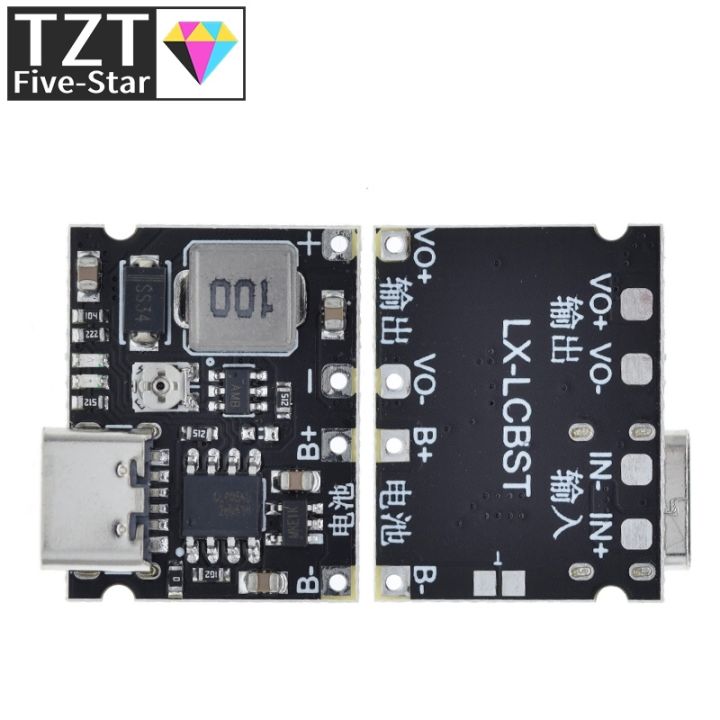 yf-tzt-type-c-usb-lithium-18650-3-7v-4-2v-battery-charger-board-dc-dc-up-boost-module-tp4056-parts