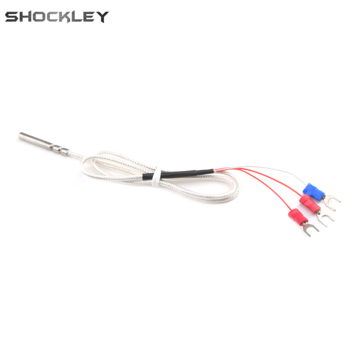 Shockley PT100 Temperature Sensor 1m 2m Probe Type Braided Wire
