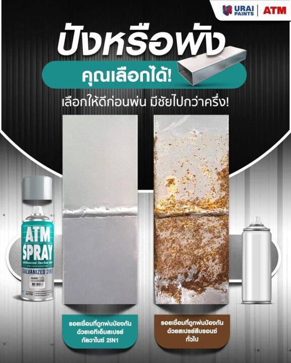 atm-spray-เอทีเอ็ม-สเปรย์-กัลวาไนซ์-2in1-สีสเปรย์กัลวาไนซ์-สเปรย์กันสนิม-รวมสีสเปรย์กัลวาไนซ์และสีสเปรย์รองพื้นกันสนิมใน-1-เดียว