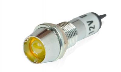 Yellow 5mm LED Screw Mount 8mm - COLE-0264