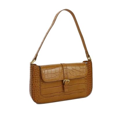Leather Underarm Bag Women Fashion Handbag Crocodile Pattern Leather Shoulder Bag Female Messenger Bag