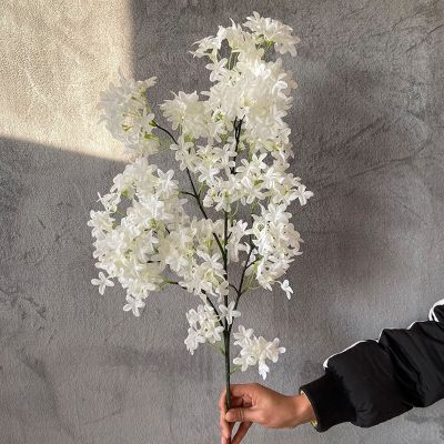 [AYIQ Flower Shop] AYIQ Flower Shop97เซนติเมตรประดิษฐ์ Lilac ผ้าไหมปลอมงานแต่งงานฤดูใบไม้ร่วงตกแต่งการถ่ายภาพ DIY บ้านปีใหม่ Ddecoration อุปกรณ์เสริม
