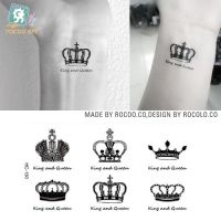 Body Art waterproof temporary tattoos for men and women fashion 3d crown design small tattoo sticker Wholesale HC1130 Stickers